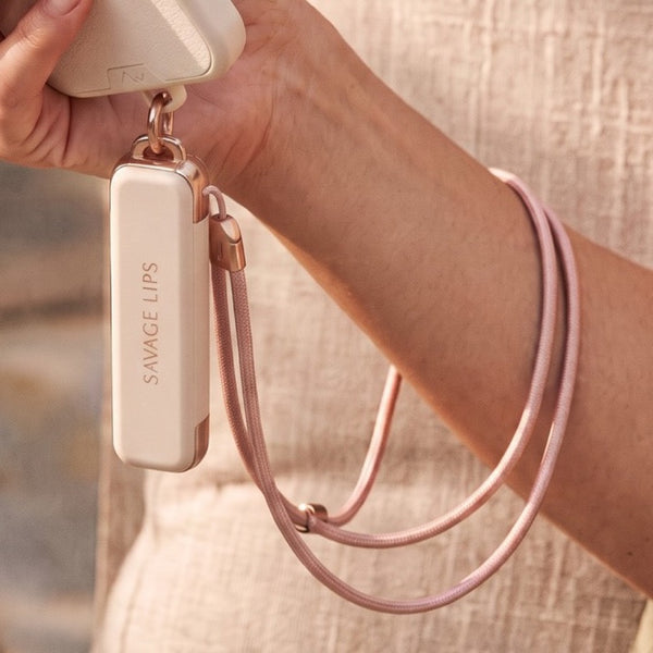 Lip Pod worn on the wrist